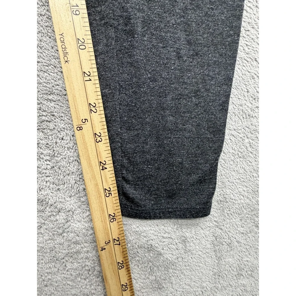 PINK‎ Leggings Womens L Gray Ankle Elastic Waist Stretch Jersey Logo Comfort